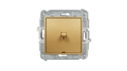 ICON Mechanizm łącznika jednobiegunowego w stylu amerykańskim złoty 29IWPUS-1