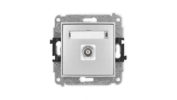 ICON Mechanizm gniazda pojedynczego BNC srebrny metalik 7IGBNC-1