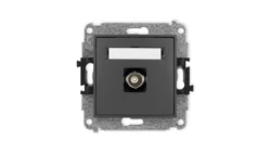 ICON Mechanizm gniazda pojedynczego BNC grafitowy mat 28IGBNC-1