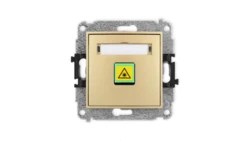 ICON Mechanizm gniazda światłowodowego/optycznego pojedynczego złoty 29IGOP-1
