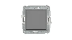 ICON Mechanizm łącznika zwiernego, jednobiegunowego (jeden klawisz bez piktogramu) szary mat 27IWP-4.1