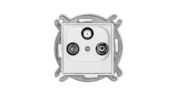 ICON Mechanizm gniazda abonenckiego RTV-SAT końcowego multimedialnego (Internet) biały mat 25IGM