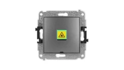 ICON Mechanizm gniazda światłowodowego/optycznego pojedynczego, bez pola opisowego grafitowy 11IGOPBO-1