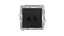 ICON Mechanizm łącznika zwiernego żaluzjowego w stylu amerykańskim czarny mat 12IWPUS-8