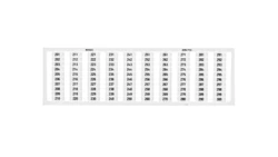 Ramka z oznacznikami 1x 201-300 209-710 /5szt./