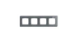 ICON Ramka uniwersalna poczwórna kwadratowa - efekt szkła (ramka: grafitowa spód: grafitowy mat) 28-28-IRSK-4