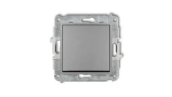 ICON Mechanizm łącznika zwiernego, jednobiegunowego (jeden klawisz bez piktogramu) srebrny metalik 7IWP-4.1