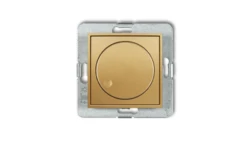 ICON Mechanizm elektronicznego regulatora oświetlenia przyciskowo-obrotowego do lamp LED złoty 29IRO-2