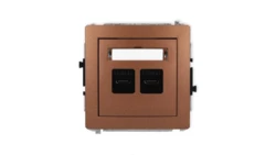 DECO Mechanizm ładowarki USB podwójnej 2xUSB C, 20W max., brązowy metalik 9DCUSB-7