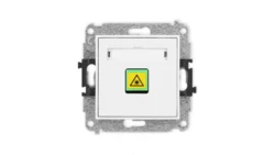 MINI Mechanizm gniazda światłowodowego/optycznego pojedynczego biały mat 25MGOP-1