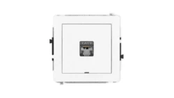DECO Mechanizm gniazda komputerowego pojedynczego 1xRJ45, kat. 6, ekranowane, 8-stykowy, bez pola opisowego, biały mat 25DGKBO-5