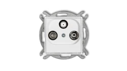MINI Mechanizm gniazda abonenckiego RTV-SAT końcowego 1,5dB biały mat 25MGS