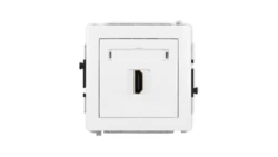 DECO Mechanizm gniazda pojedynczego HDMI 2.0, biały mat 25DHDMI-3