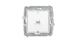 MINI Mechanizm łącznika dwubiegunowego w stylu amerykańskim biały mat 25MWPUS-9