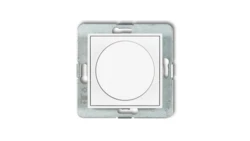 MINI Mechanizm elektronicznego regulatora oświetlenia przyciskowo-obrotowego do lamp LED biały mat 25MRO-2