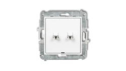 MINI Mechanizm łącznika świecznikowego w stylu amerykańskim biały mat 25MWPUS-2