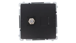 Simon Basic Gniazdo antenowe typu F pojedyncze (moduł) czarny BMAF1.01/49