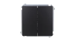 Simon Basic Łącznik schodowy podwójny (moduł) 10AX, 250V, zaciski śrubowe czarny BMW6/2.01/49