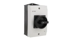 Rozłącznik 40A 3P w obudowie IP65 z blachą EMC czarna rączka z blokadą P1-40/I2H/MBS/SVB-SW 199919