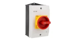 Rozłącznik 40A 3P+N w obudowie IP65 czerwono-żółta rączka z blokadą P1-40/I2/SVB/N 199911