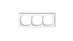 DECO Ramka uniwersalna potrójna z tworzywa DECO Soft, biały mat 25DRSO-3