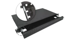 Przełącznica światłowodowa teleskopowa 24xSC simplex / 24xLC duplex 19 1U, wysuwalna FOP-1U-24SCS-C-P