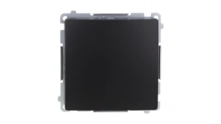 Simon Basic Łącznik jednobiegunowy (moduł) 16AX, 250V, zaciski śrubowe czarny BMW1A.01/49