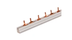 Szyna łączeniowa 3P + styk 16 mm2 sztyftowa dla Wyłączników 1P ze stykiem dodatkowym 37x (1P+styk) do cięcia (bez zaślepek w kom