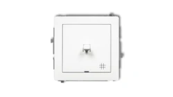 DECO Mechanizm łącznika krzyżowego w stylu amerykańskim, biały mat 25DWPUS-6