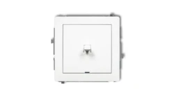 DECO Mechanizm łącznika jednobiegunowego w stylu amerykańskim, biały mat 25DWPUS-1