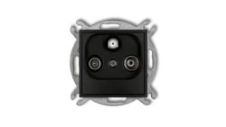 ICON Mechanizm gniazda abonenckiego RTV-SAT końcowego 1,5dB czarny mat 12IGS