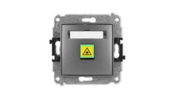 ICON Mechanizm gniazda światłowodowego/optycznego pojedynczego grafitowy 11IGOP-1