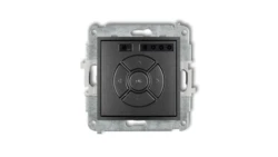 ICON Mechanizm elektronicznego sterownika roletowego (sterowanie lokalne i pilotem) grafitowy 11ISR-2