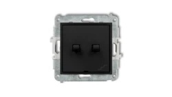 ICON Mechanizm łącznika podwójnego schodowego w stylu amerykańskim czarny mat 12IWPUS-33