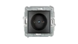 ICON Mechanizm gniazda pojedynczego bez uziemienia 2P (bez przesłon torów prądowych) grafitowy 11IGP-1
