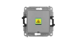 ICON Mechanizm gniazda światłowodowego/optycznego pojedynczego, bez pola opisowego szary mat 27IGOPBO-1