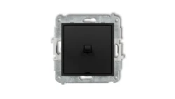 ICON Mechanizm łącznika schodowego w stylu amerykańskim (jeden klawisz bez piktogramu) czarny mat 12IWPUS-3.1