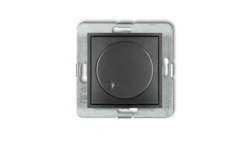 ICON Mechanizm elektronicznego regulatora oświetlenia przyciskowo-obrotowego do lamp LED grafitowy 11IRO-2