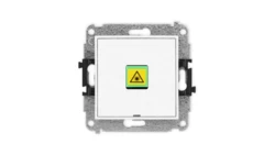 ICON Mechanizm gniazda światłowodowego/optycznego pojedynczego, bez pola opisowego biały mat 25IGOPBO-1