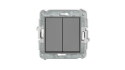 ICON Mechanizm łącznika podwójnego schodowego szary mat 27IWP-33