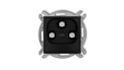 ICON Mechanizm gniazda multimedialnego 3F DATA (Vectra) czarny mat 12IGMV