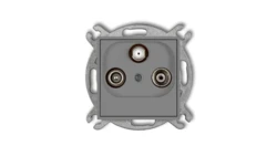 ICON Mechanizm gniazda abonenckiego RTV-SAT końcowego 1,5dB szary mat 27IGS