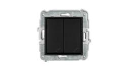 ICON Mechanizm łącznika podwójnego schodowego czarny mat 12IWP-33