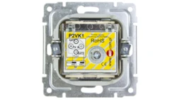 VENA Gniazdo antenowe podwójne TV/SAT satyna 515078