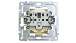 DANTE Gniazdo bryzgoszczelne z/u z przesłonami klapka transparentna krem 450339