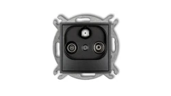 ICON Mechanizm gniazda abonenckiego RTV-SAT końcowego multimedialnego (Internet) grafitowy 11IGM