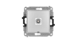 ICON Mechanizm gniazda pojedynczego BNC, bez pola opisowego srebrny metalik 7IGBNCBO-1