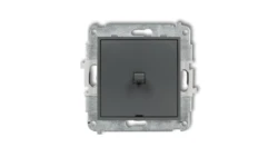 ICON Mechanizm łącznika zwiernego, jednobiegunowego styl amerykański (jeden klawisz bez piktogramu) grafitowy mat 28IWPUS-4.1