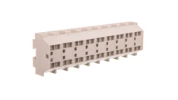 Listwa zaciskowa 4-przewod. Ex 4mm2 9-torowa jasnoszara stopki montażowe 262-289 /50szt./