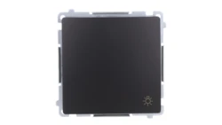 Simon Basic Przycisk światło (moduł) 10AX, 250V, szybkozłącza, czarny BMS1.01/49